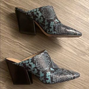 Nordstrom Signature Snakeskin Mules 5